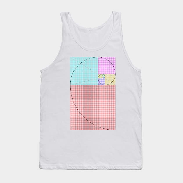 Fibonacci Spiral Tank Top by tuditees